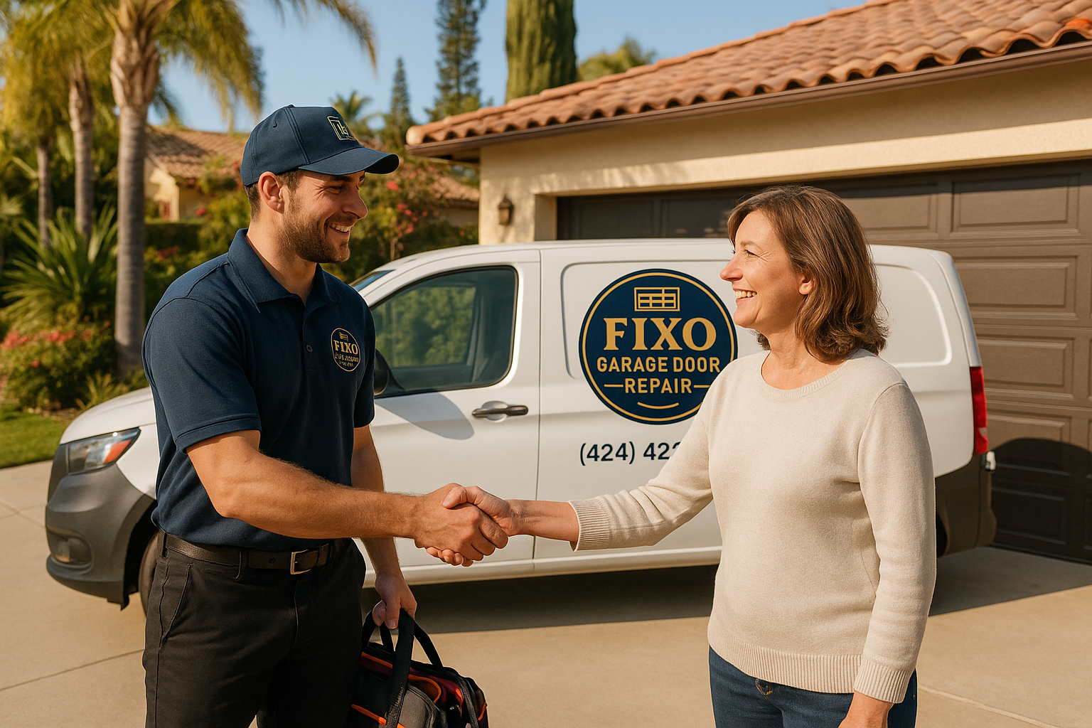 Garage door services in Fullerton, CA