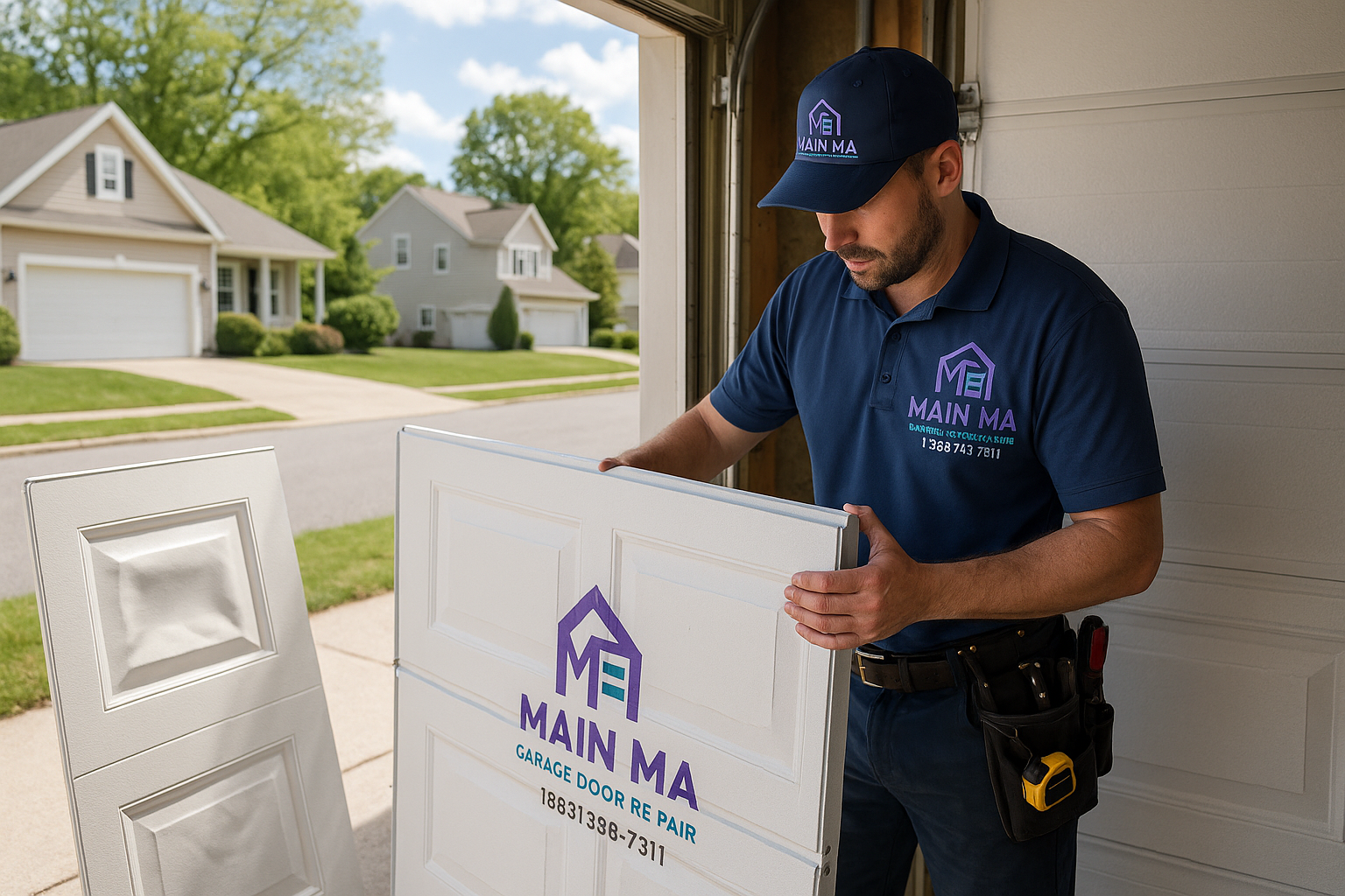 Garage Door Panel Replacement service in Compton