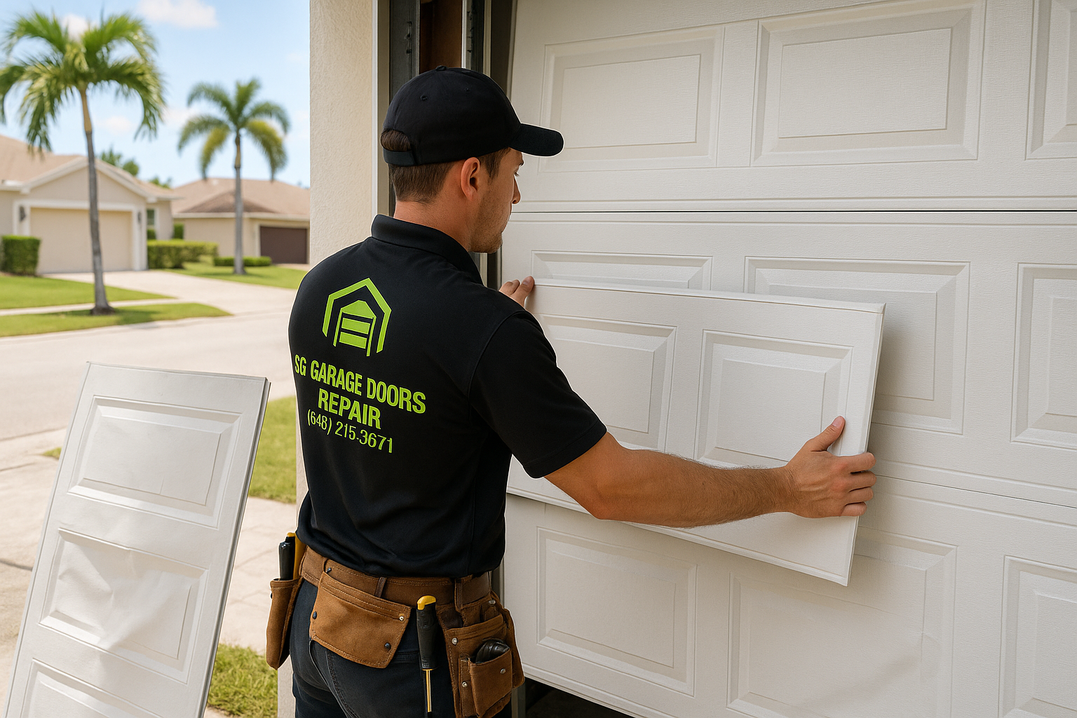Garage Door Panel Replacement service in Lawndale