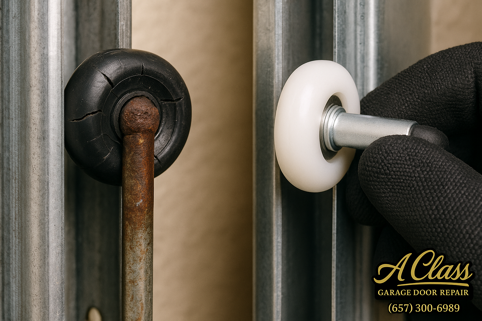 Garage Door Roller Replacement in Huntington Beach
