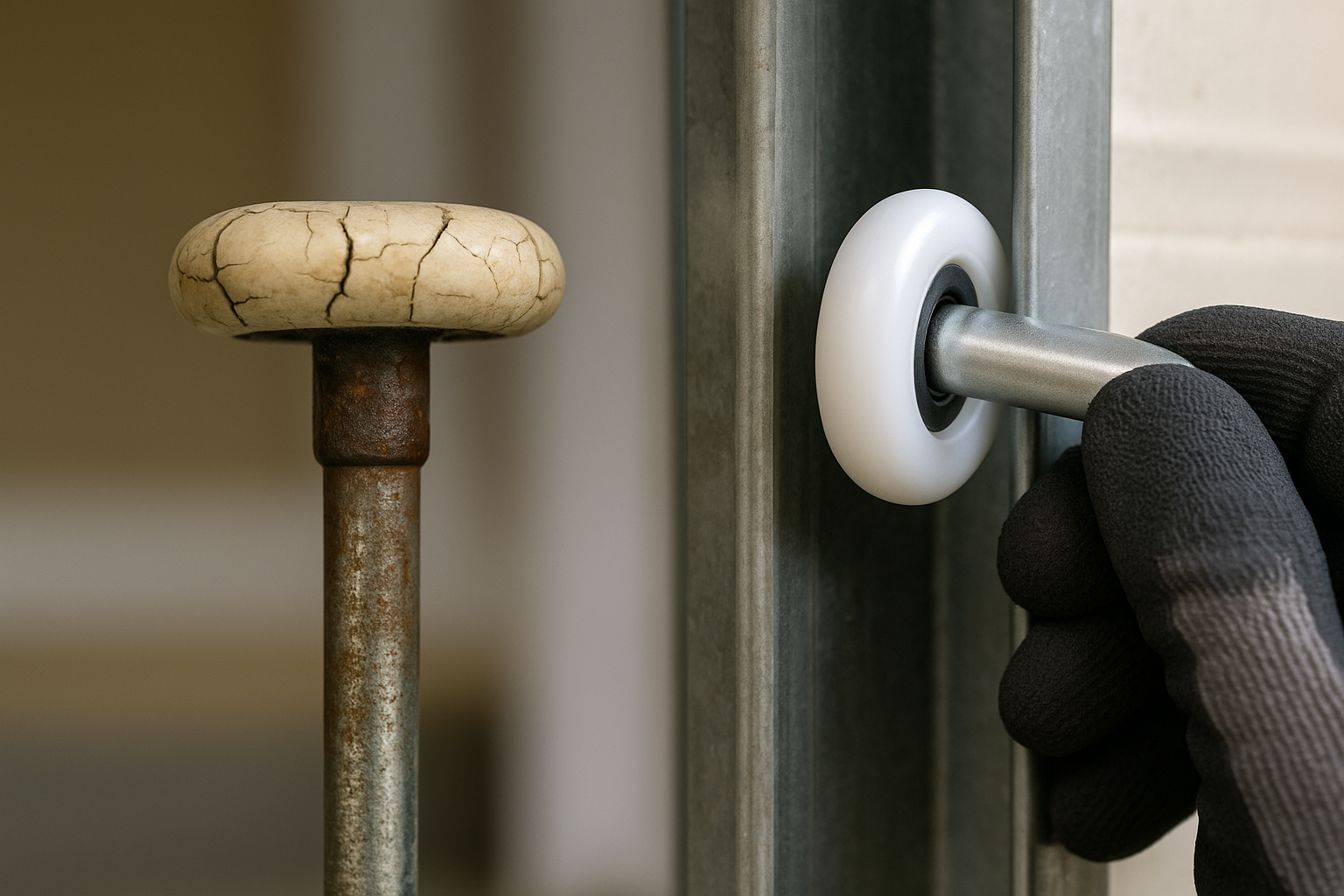 Garage Door Roller Replacement service in Compton