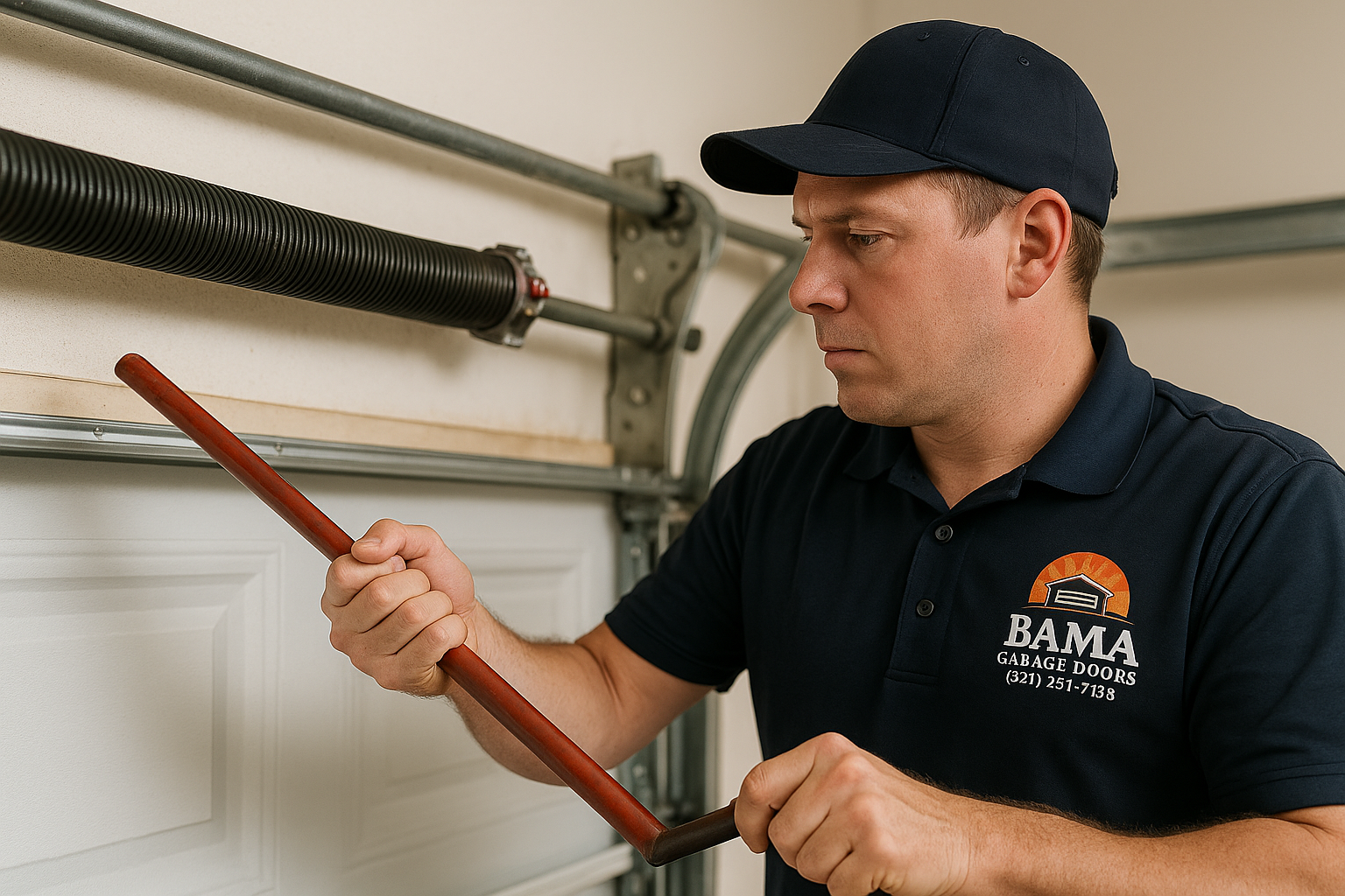 Garage Door Spring Repair service in La Palma
